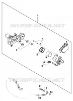 ETRIER DE FREIN AR pour KTM 125 EXC MARZOCCHI/OHLINS de 1997