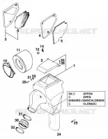 FILTRE A AIR pour KTM 125 EXC MARZOCCHI/OHLINS de 1997