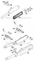 SILENCIEUX D'ECHAPPEMENT pour KTM 125 EXC MARZOCCHI/OHLINS de 1997