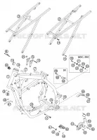 CADRE pour KTM 125 EXC de 2003