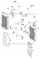 CIRCUIT DE REFROIDISSEMENT pour KTM 125 EXC de 2003