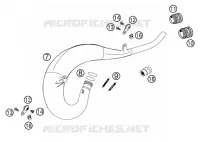 ECHAPPEMENT pour KTM 125 EXC de 2003