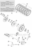 EMBRAYAGE pour KTM 125 EXC de 2003