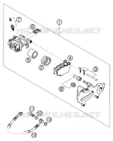 ETRIER DE FREIN AR pour KTM 125 EXC de 2003