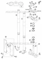 FOURCHE / T DE FOURCHE pour KTM 125 EXC de 2003