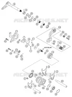 MECANISME DE SELECTION DE VITESSES pour KTM 125 EXC de 2003