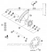 ROUE AVANT pour KTM 125 EXC de 2003