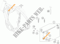 BEQUILLE LATERALE / CENTRALE pour KTM 350 EXC-F FACTORY EDITION de 2015