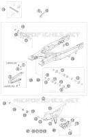 BRAS OSCILLANT  pour KTM 450 EXC-R de 2008