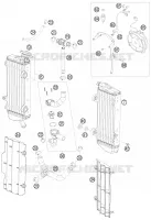 CIRCUIT DE REFROIDISSEMENT pour KTM 450 EXC-R de 2008