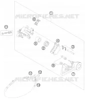 ETRIER DE FREIN AR pour KTM 450 EXC-R de 2008