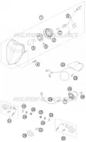 PHARE / FEU ARRIERE pour KTM 450 EXC-R de 2008