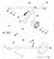 ROUE AVANT pour KTM 450 EXC-R de 2008