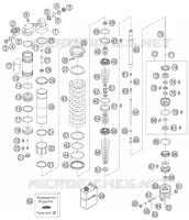 AMORTISSEUR (PIECES) pour KTM 450 EXC-G RACING de 2006