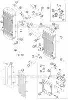 CIRCUIT DE REFROIDISSEMENT pour KTM 450 EXC-G RACING de 2006