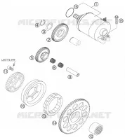 DEMARREUR ELECTRIQUE pour KTM 450 EXC-G RACING de 2006