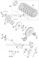 EMBRAYAGE pour KTM 450 EXC-G RACING de 2006