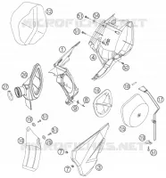 FILTRE A AIR pour KTM 450 EXC-G RACING de 2006