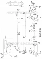 FOURCHE / T DE FOURCHE pour KTM 450 EXC-G RACING de 2006