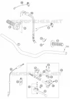 GUIDON / COMMANDES pour KTM 450 EXC-G RACING de 2006