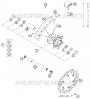 ROUE AVANT pour KTM 450 EXC-G RACING de 2006