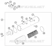 SILENCIEUX D'ECHAPPEMENT pour KTM 450 EXC-G RACING de 2006