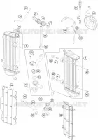 CIRCUIT DE REFROIDISSEMENT pour KTM 450 EXC de 2015