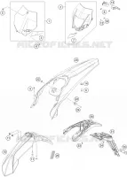 PLASTIQUES pour KTM 450 EXC de 2015