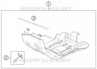PROTECTION MOTEUR pour KTM 450 EXC de 2015