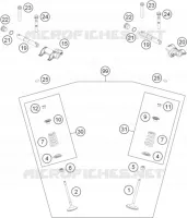 SOUPAPES pour KTM 450 EXC de 2015