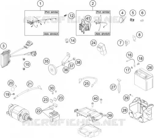 FAISCEAU ELECTRIQUE KTM MOTO 450 2015 EXC  450 EXC