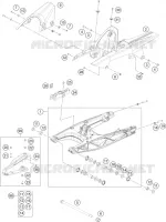 BRAS OSCILLANT  pour KTM RC 200 BLACK NON ABS de 2016