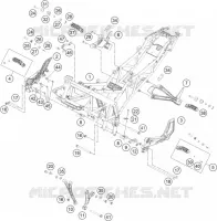 CADRE pour KTM RC 200 BLACK NON ABS de 2016