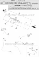 GUIDON / COMMANDES pour KTM RC 200 BLACK NON ABS de 2016