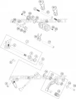 MECANISME DE SELECTION DE VITESSES pour KTM RC 200 BLACK NON ABS de 2016