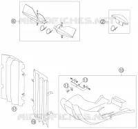 ACCESSOIRES pour KTM 400 EXC FACTORY de 2005