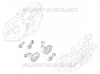 ARBRE D'EQUILIBRAGE pour KTM 400 EXC FACTORY de 2005
