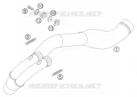 ECHAPPEMENT pour KTM 400 EXC FACTORY de 2005