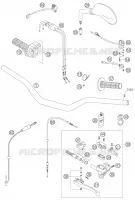 GUIDON / COMMANDES pour KTM 400 EXC FACTORY de 2005