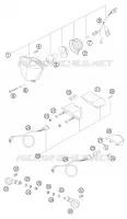 PHARE / FEU ARRIERE pour KTM 400 EXC FACTORY de 2005
