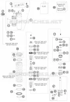 AMORTISSEUR (PIECES) pour KTM 400 EXC de 2010