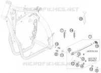 BEQUILLE LATERALE / CENTRALE pour KTM 400 EXC de 2010