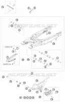BRAS OSCILLANT  pour KTM 400 EXC de 2010