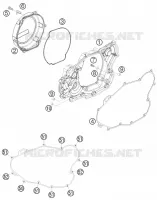 CARTER EMBRAYAGE pour KTM 400 EXC de 2010