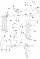CIRCUIT DE REFROIDISSEMENT pour KTM 400 EXC de 2010