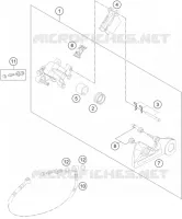 ETRIER DE FREIN AR pour KTM 400 EXC de 2010