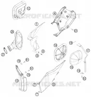 FILTRE A AIR pour KTM 400 EXC de 2010
