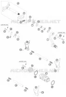 MECANISME DE SELECTION DE VITESSES pour KTM 400 EXC de 2010