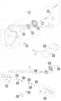 PHARE / FEU ARRIERE pour KTM 400 EXC de 2010