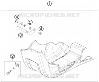 PROTECTION MOTEUR pour KTM 400 EXC de 2010